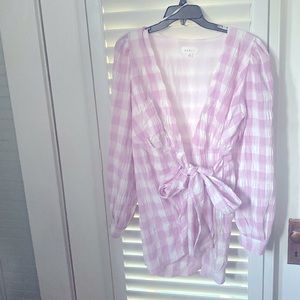 Checker lilac mini dress